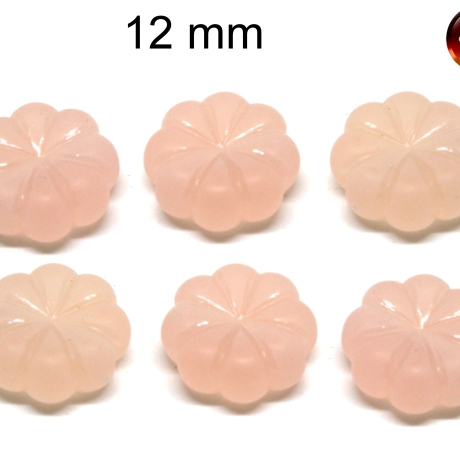 Acryl Perlen Blume, rosa, ca. 12x5 mm