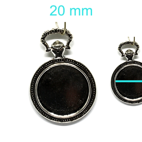 Anhänger Cabochonträger für 20 mm Cabochon