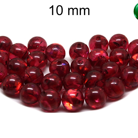 Perlen, Polaris, Flitterperle, pink, ca. 10 mm