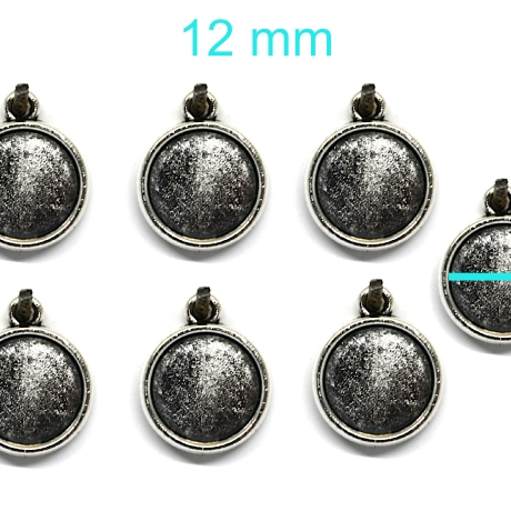 Anhänger Cabochonträger für 12 mm Cabochon