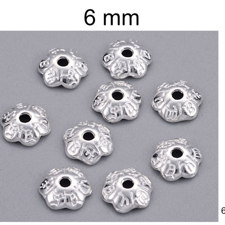 Perlkappen, Perlenkappen für Perlen ca. 8-12 mm
