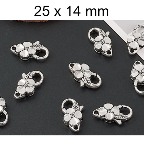 Karabinerverschluß, Verschluß, Silber
