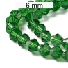 Perlen - 6 mm - Glas - Glasschliff - Kristallschliff