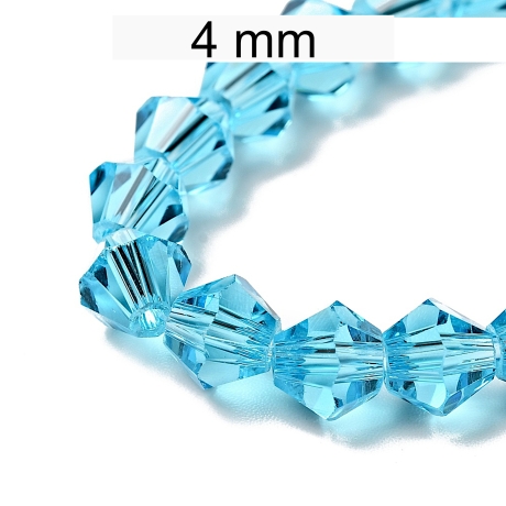 Perlen - 4 mm - Glas - Glasschliff - Kristallschliff