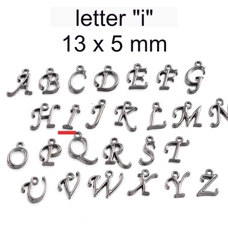 Anhänger - Metall - Buchstaben - G H I J K L M N O P