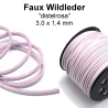 Faux Wildleder - ca. 3x1,4 mm