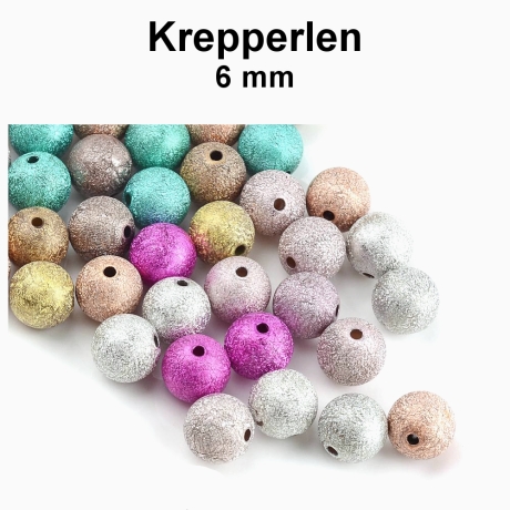 Krepp - Perlen - ca. 6 mm