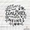 Plotterdatei Nur eine beste Mama SVG DXF