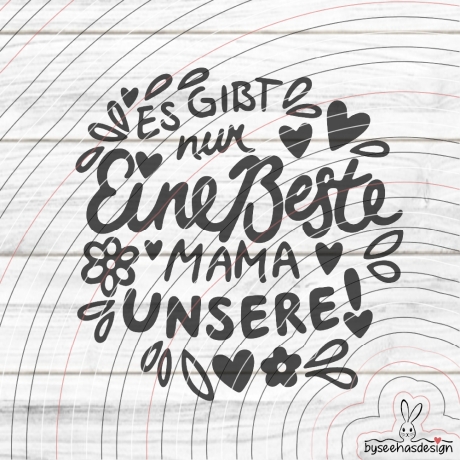 Beste Mama Plotterdatei SVG DXF