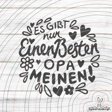 Bester Opa Plotterdatei SVG DXF 