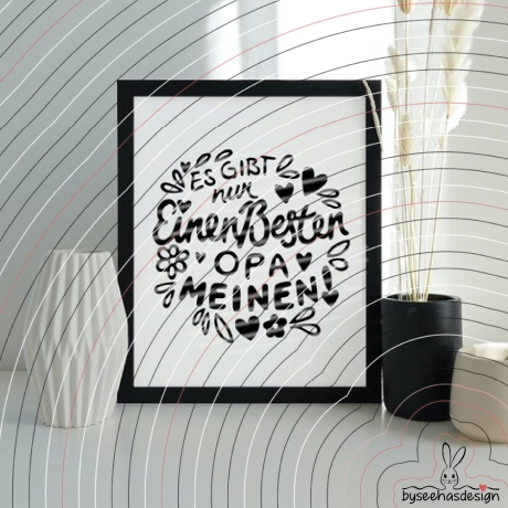 Bester Opa Plotterdatei SVG DXF 