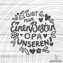 Bester Opa Plotterdatei SVG DXF 