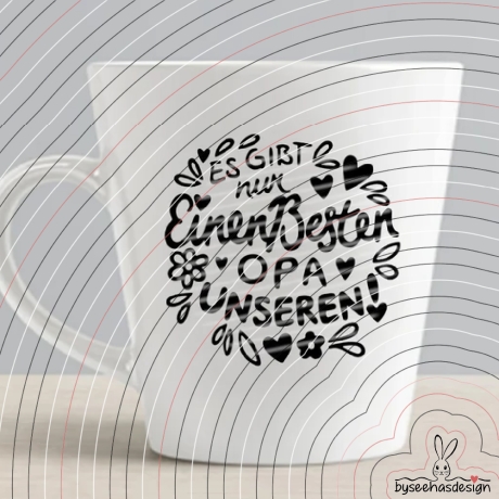 Bester Opa Plotterdatei SVG DXF 