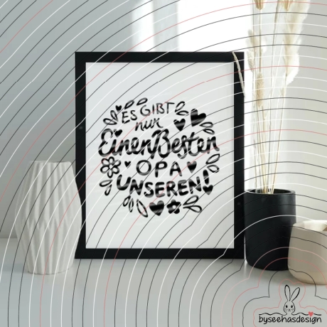 Bester Opa Plotterdatei SVG DXF 