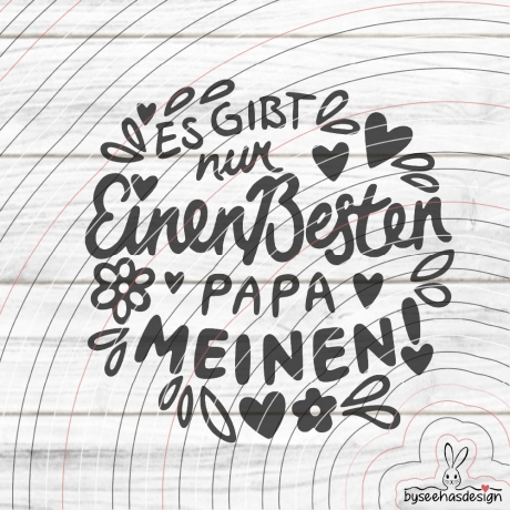 Nur einen besten Papa Plotterdatei SVG DXF 