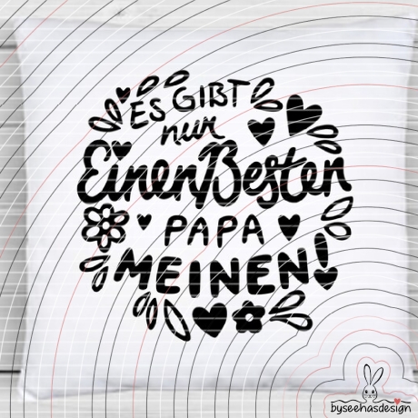 Nur einen besten Papa Plotterdatei SVG DXF 