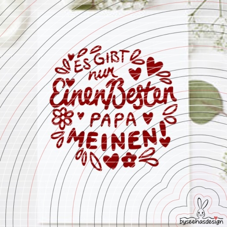 Nur einen besten Papa Plotterdatei SVG DXF 