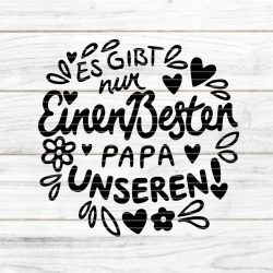 Bester Papa Plotterdatei SVG DXF FCM