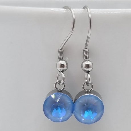Ohrringe mit Swarovski® Chaton Blau Ocean DeLite (O137)