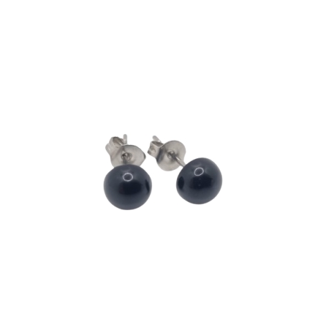 Ohrstecker Onyx Schwarz  (O140)