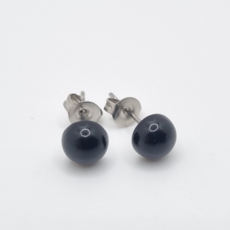 Ohrstecker Onyx Schwarz  (O140)