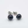 Ohrstecker Onyx Schwarz  (O140)