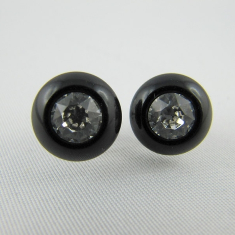 Ohrstecker Polaris Schwarz Glitzer