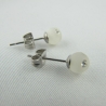 Ohrstecker Perlen Weiß Polaris (O79)