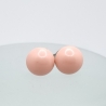 Ohrstecker Cabochon Perle Pink Coral (O83)