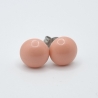 Ohrstecker Cabochon Perle Pink Coral (O83)