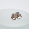 Ohrringe Ohrstecker Kristalle Smoky Quarz (O91)