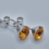 Ohrringe Ohrstecker Kristalle Topaz (O91)