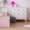 Möbelaufkleber Ordnungssticker für Kleidung pink/rosa