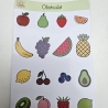 Stickerbogen Obstsalat
