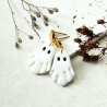 Gespenst Ohrhänger aus Polymer Clay & Edelstahl | Halloween