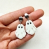 Gespenst Ohrhänger aus Polymer Clay & Edelstahl | Halloween