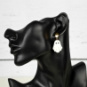Gespenst Ohrhänger aus Polymer Clay & Edelstahl | Halloween