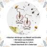 Hasen Ohrhänger | Süßer Ohrschmuck für Ostern & Geschenkidee