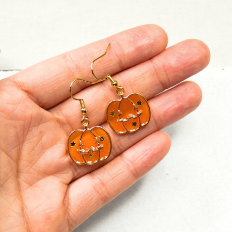 Ohrhänger Kürbis | Ohrschmuck für Halloween & Herbst Looks