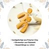 Ohrhänger aus Polymer Clay in Safrangelb Tropical