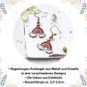 Ohrhänger mit Regenbogen- & Wolken-Anhängern | Bunte Ohrringe