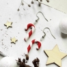 Zuckerstangen Ohrringe Weihnachten – Polymer Clay Ohrschmuck