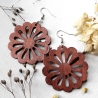 Holz Ohrringe Blume • Ohrhänger | Ohrschmuck | Bohostyle