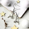 Weihnachtliche Ohrringe Hirsch • Ohrhänger | Ohrschmuck
