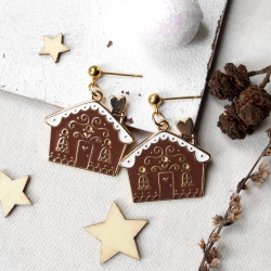 Weihnachtliche Ohrringe Lebkuchenhaus • Ohrringe | Ohrschmuck