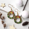 Ohrringe Weihnachtskranz • Ohrhänger | Ohrschmuck | Weihnachten