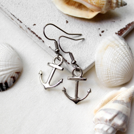 Ohrringe Anker • Ohrhänger | Ohrschmuck | maritim | Sommer