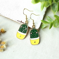 Ohrringe Kaktus • Ohrhänger | Ohrschmuck | Sommer