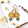 Ohrringe Sonnenblumen • Ohrhänger | Ohrschmuck | Sommer