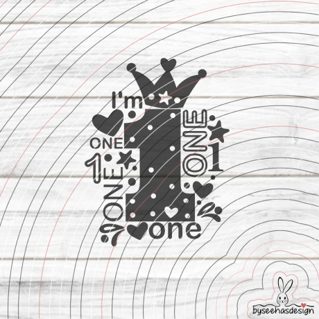 I'm one Plotterdatei SVG DXF 